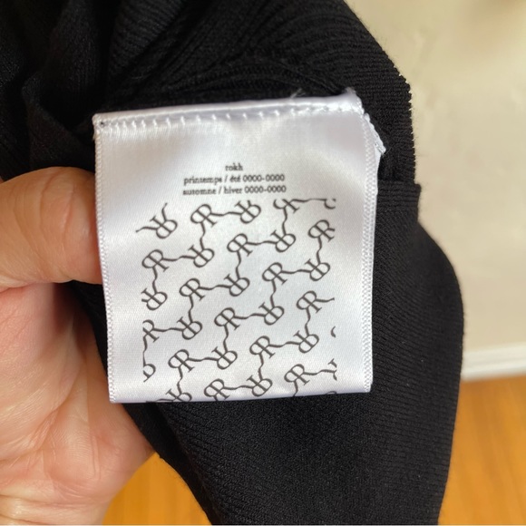 ROKH Back Ribbon Cropped Mask Top - NWT Sz XS - Picture 12 of 13